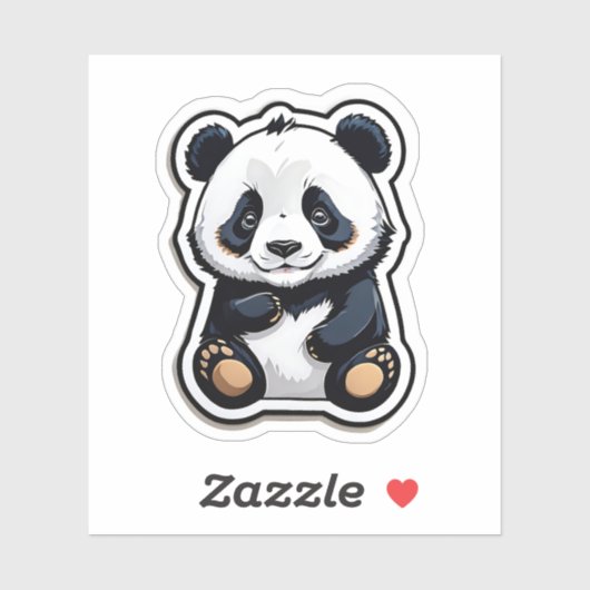 Cute Kawaii Panda Sticker (Vel)