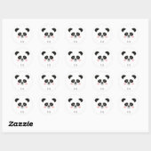 Cute Kawaii Panda Sticker – Custom Name Stickers (Vel)