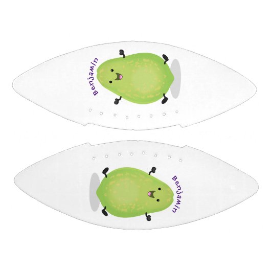 Cute kawaii papaya paw cartoon illustratie american football (Panelen)