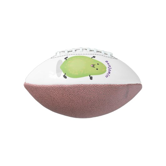 Cute kawaii papaya paw cartoon illustratie american football (Gedraaid 90)