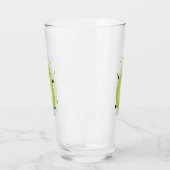 Cute kawaii papaya paw cartoon illustratie glas (Links)