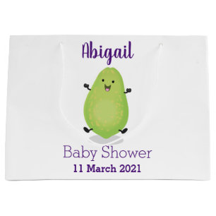 Cute kawaii papaya paw cartoon illustratie groot cadeauzakje