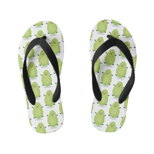 Cute kawaii papaya paw cartoon illustratie kinder teenslippers