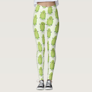 Cute kawaii papaya paw cartoon illustratie leggings