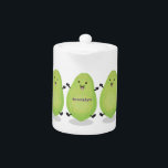 Cute kawaii papaya paw cartoon illustratie theepot<br><div class="desc">Deze schattige,  gelukkige papaja's zullen wat plezier toevoegen. Ontworpen in een leuke illustratiemodus voor de cartoon.</div>