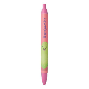 Cute kawaii papaya paw cartoon illustratie zwarte inkt pen