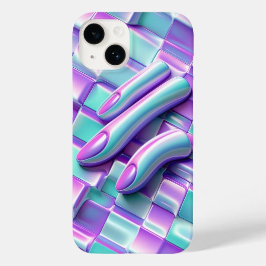 Cute Kawaii Pastel Golf Mobiele Hoes Glanzend Abst (Achterkant)