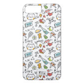 Cute Kawaii Pattern aangepaste monogram telefoonge Case-Mate iPhone Case (Achterkant)
