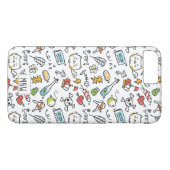 Cute Kawaii Pattern aangepaste monogram telefoonge Case-Mate iPhone Case (Achterkant (Horizontaal))