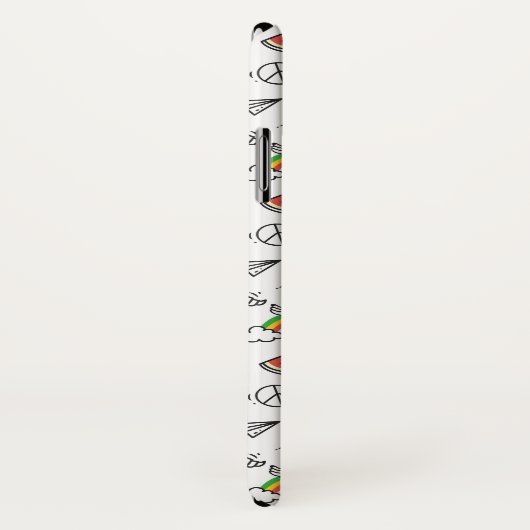 Cute Kawaii Pattern aangepaste monogram telefoonge Case-Mate iPhone Case (Achterkant / rechts)