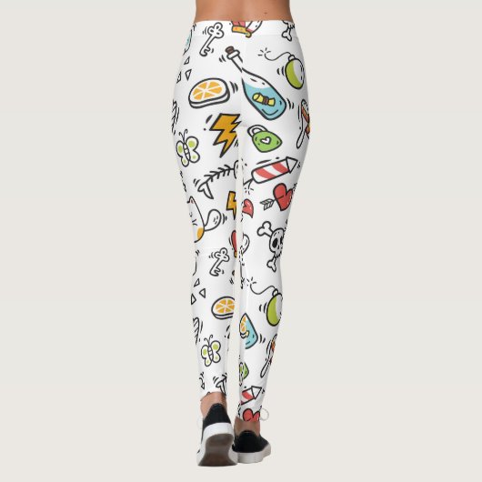 Cute Kawaii Pattern-leggings Leggings (Achterkant)