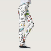 Cute Kawaii Pattern-leggings Leggings (Rechts)