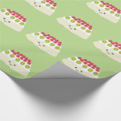 Cute Kawaii Pavlova Cadeaupapier (Hoek)