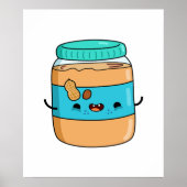 Cute Kawaii Peanut Butter Poster (Voorkant)