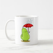 Cute Kawaii Pear met baarmoeder Koffiemok (Links)