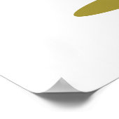 Cute Kawaii Pear met baarmoeder Poster (Hoek)