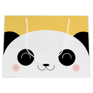 Cute Kawaii Peekaboo Panda Face Large Cadeautasje