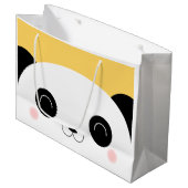 Cute Kawaii Peekaboo Panda Face Large Cadeautasje (Voorkant Gekanteld)