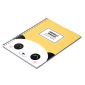 Cute Kawaii Peekaboo Panda Face Persoonlijk Notitieboek (Linkerzijde)