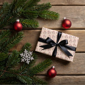 Cute kawaii penguin and gingerbread  inpakpapier vel