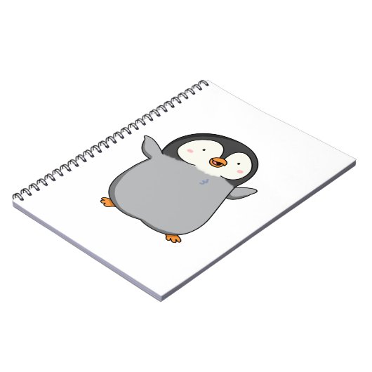 Cute Kawaii Penguin Notitieboek (Linkerzijde)