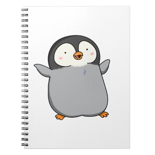 Cute Kawaii Penguin Notitieboek (Voorkant)