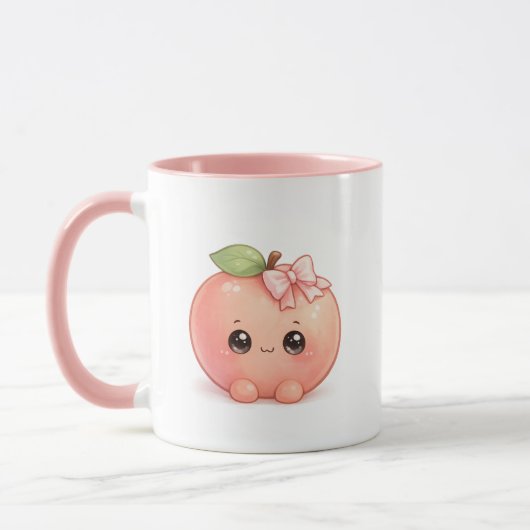 Cute Kawaii Perzik Koffiemok Mok (Links)