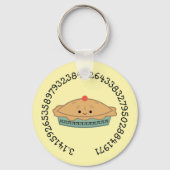 Cute Kawaii Pi Pie Sleutelhanger (Voorkant)