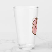 Cute Kawaii Pig Glas (Rechts)