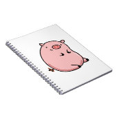 Cute Kawaii Pig Notitieboek (Rechterzijde)