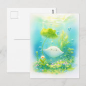 Cute Kawaii Pijlrog Zeetuin Briefkaart (Voorkant / Achterkant)