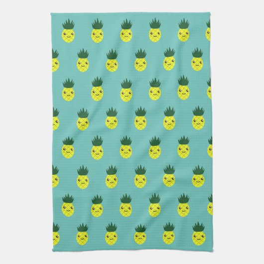 Cute Kawaii Pineapple Theedoek (Verticaal)