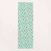 Cute Kawaii Pineapple & Watermelonpattern Yogamat (Voorkant)