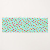Cute Kawaii Pineapple & Watermelonpattern Yogamat (Voorkant (horizontaal))