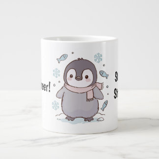 Cute Kawaii Pinguïn Mok – Blijf Cozy, Blijf Gelukk