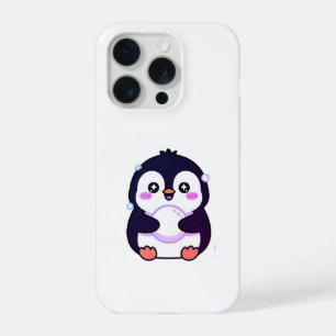 Cute Kawaii Pinguïn Winter Hoesje iPhone 15 Pro Case