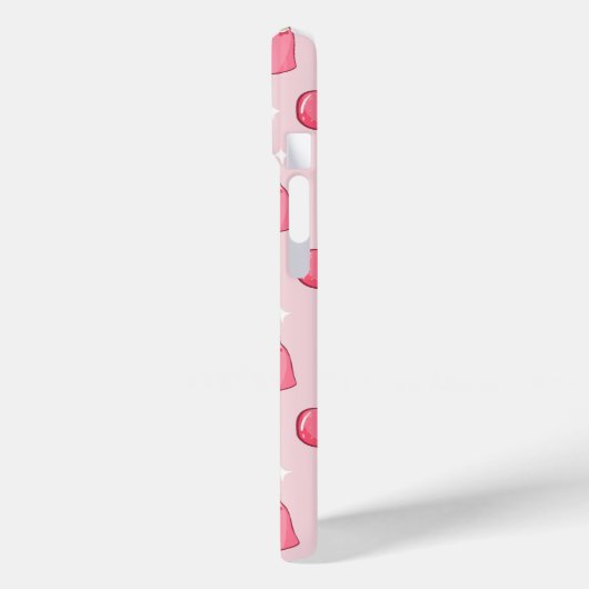 Cute Kawaii Pink Aesthetic Foods Seamless Pattern Case-Mate iPhone Case (Achterkant / Links)