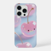 Cute Kawaii Pink Cherry Aesthetic Phone Sticker iPhone Hoesje (Achterkant)