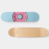 Cute Kawaii Pink Donut Persoonlijk Skateboard (Horizontaal)