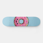Cute Kawaii Pink Donut Persoonlijk Skateboard (Horizontaal)