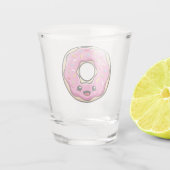 Cute Kawaii Pink Donut Shot Glas (Achterkant)