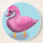 Cute Kawaii Pink Duck & Hearts Nursery Art Zandsteen Onderzetter<br><div class="desc">Quack up a smile with this incredibly cute pink duck design! This unique illustration features a glossy, 3D-style duck with a soft, textured wing, looking lovingly at floating pink hearts. It's an adorable and modern take on a classic childhood favorite. Perfect for decorating a baby girl's nursery, making a sweet...</div>