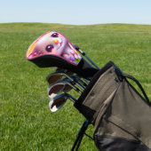 Cute Kawaii Pink Mouse Golfheadcover (Insitu)