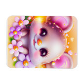 Cute Kawaii Pink Mouse Magneet (Horizontaal)