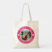 Cute Kawaii Pink Pawsitive Plushie Vibes Photo Tote Bag (Achterkant)