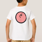 Cute Kawaii Pink Piggy Vector Art T-shirt (Achterkant)