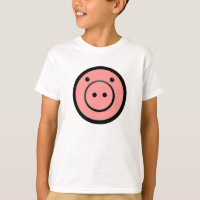 Cute Kawaii Pink Piggy Vector Art