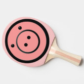 Cute Kawaii Pink Piggy Vector Art Tafeltennisbatje (Zijkant)