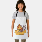 Cute Kawaii Pizza Apron Funny cheesy kitchen apron Schort (Insitu)