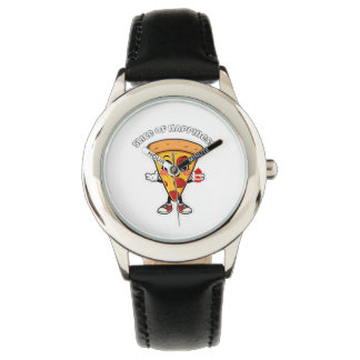 Cute Kawaii Pizza Kids Watch Horloge